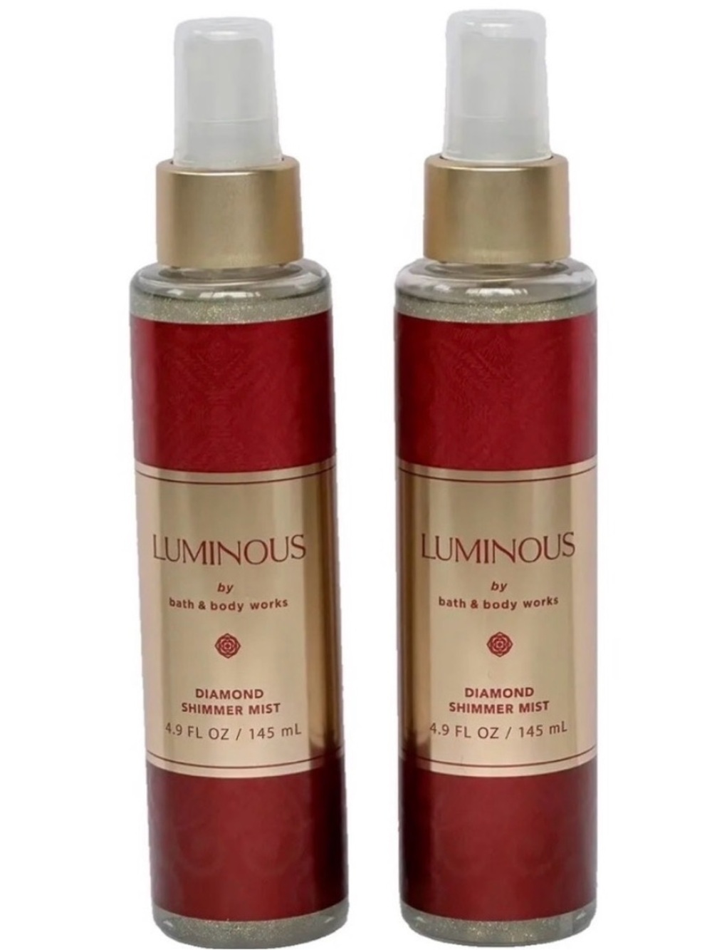 2x Bath & Body Works LUMINOUS Diamond Shimmer Mist 4.9 oz.